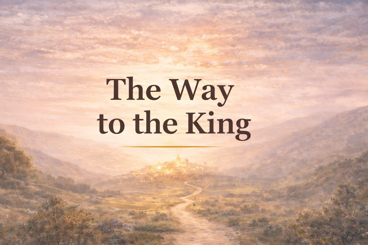 The Way to the King Bible Study